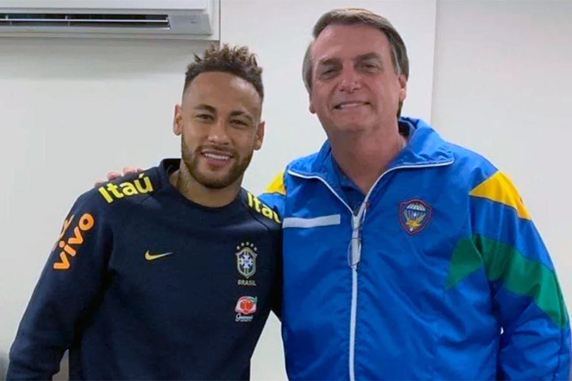 La buena relación entre Neymar Jr y Bolsonaro viene de larga data. Archivo.