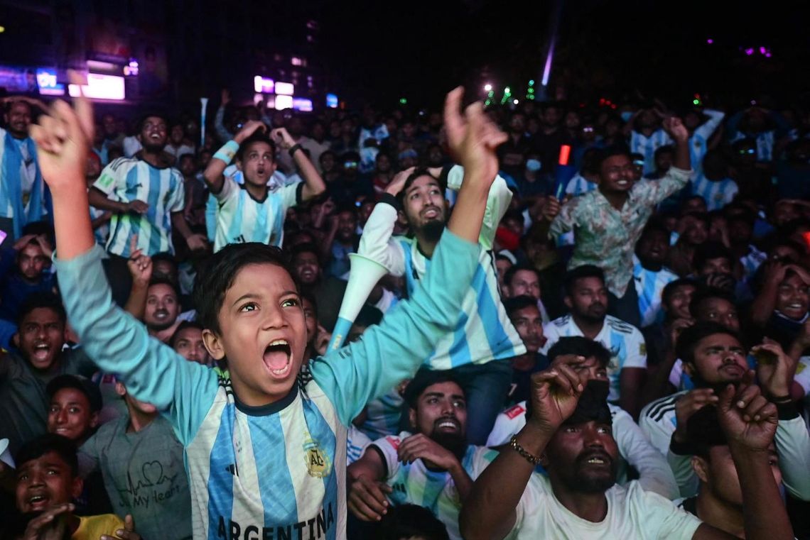 Fanatismo en Bangladesh por la Selección Argentina