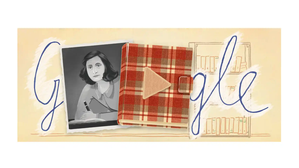Google homenajea a Ana Frank con un doodle interactivo.