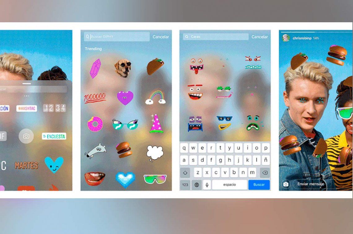 Instagram incorpora una plantilla de GIF para sus historias