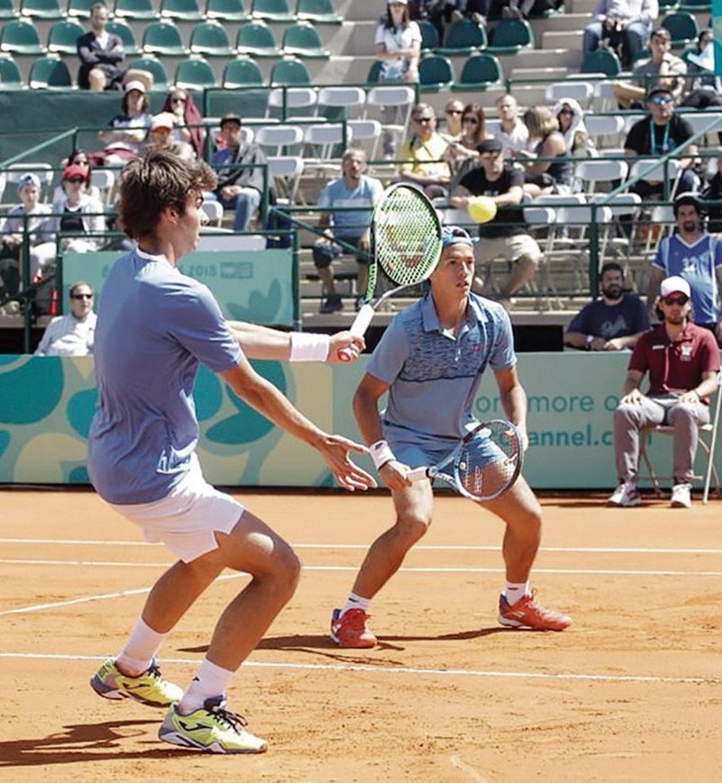 Díaz Acosta y Báez apuntan a lo máximo en dobles en tenis