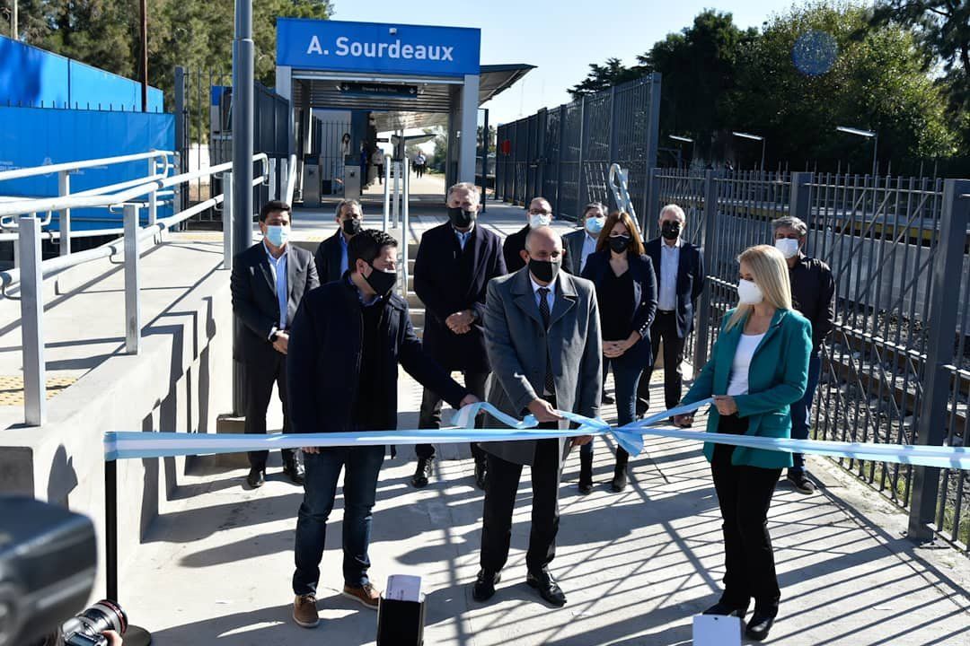 Inauguraron la estación Sourdeaux