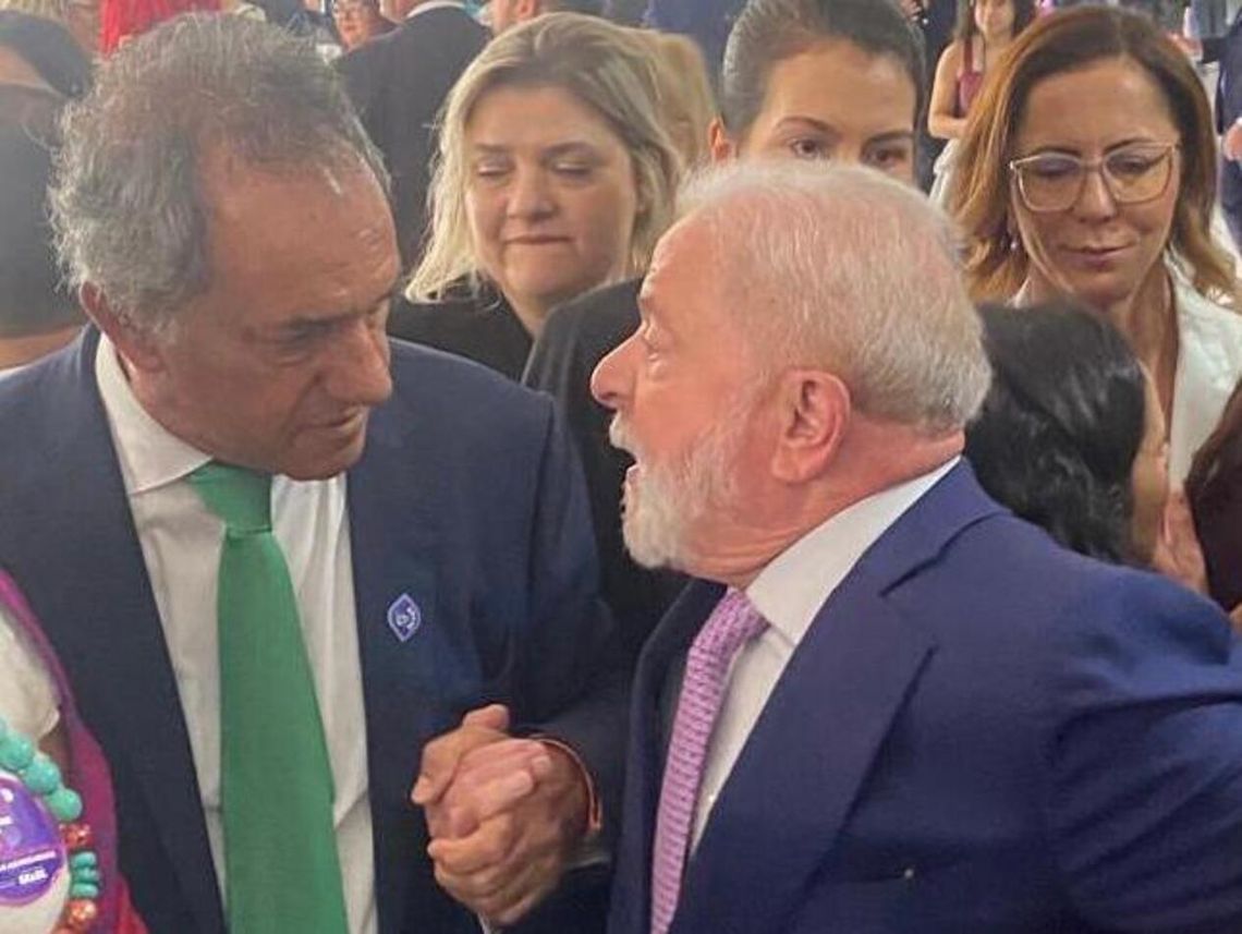 Brasilia - Daniel Scioli y el presidente de Lula da Silva