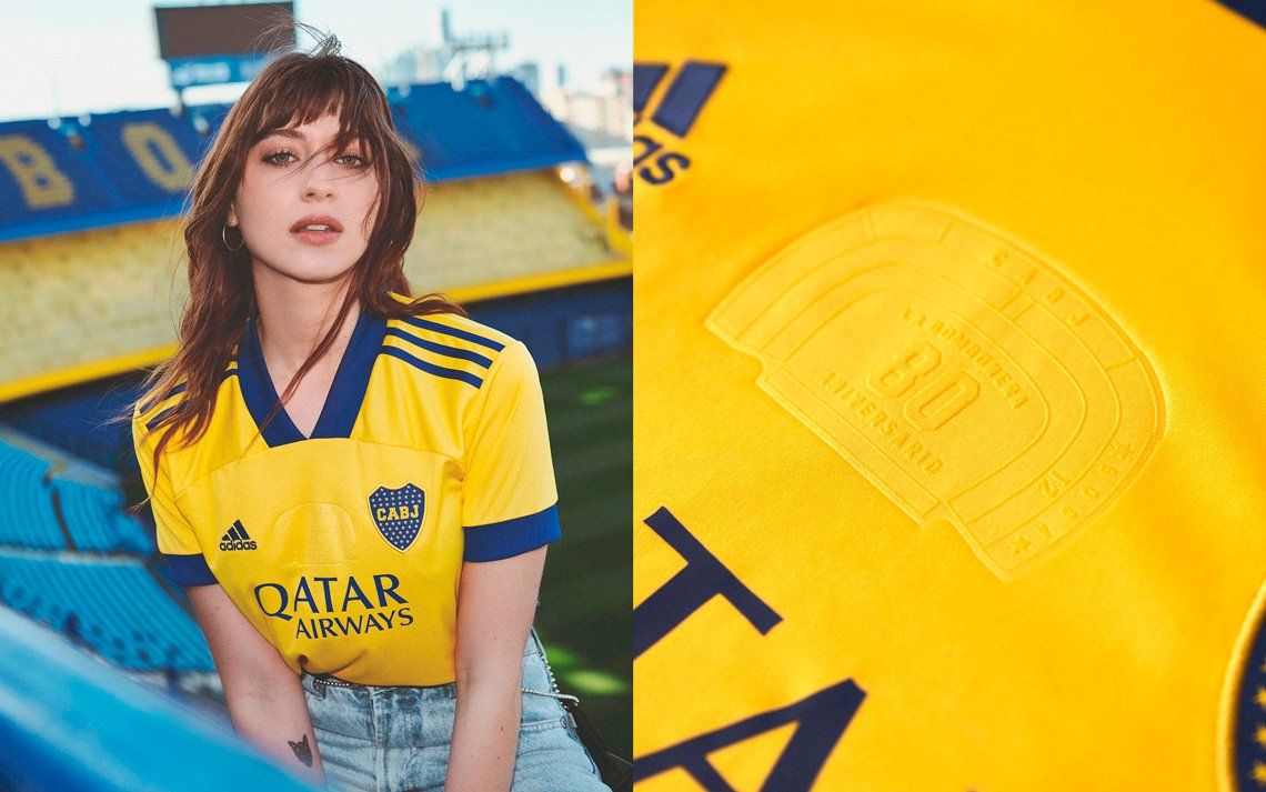 Boca presentó una nueva camiseta inspirada en La Bombonera