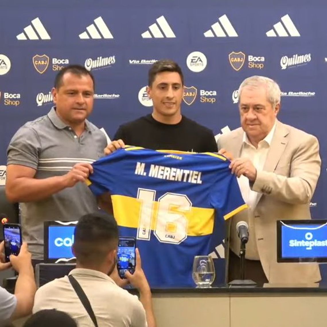 Merentiel fue presentado en Boca: Vengo a dejar la vida