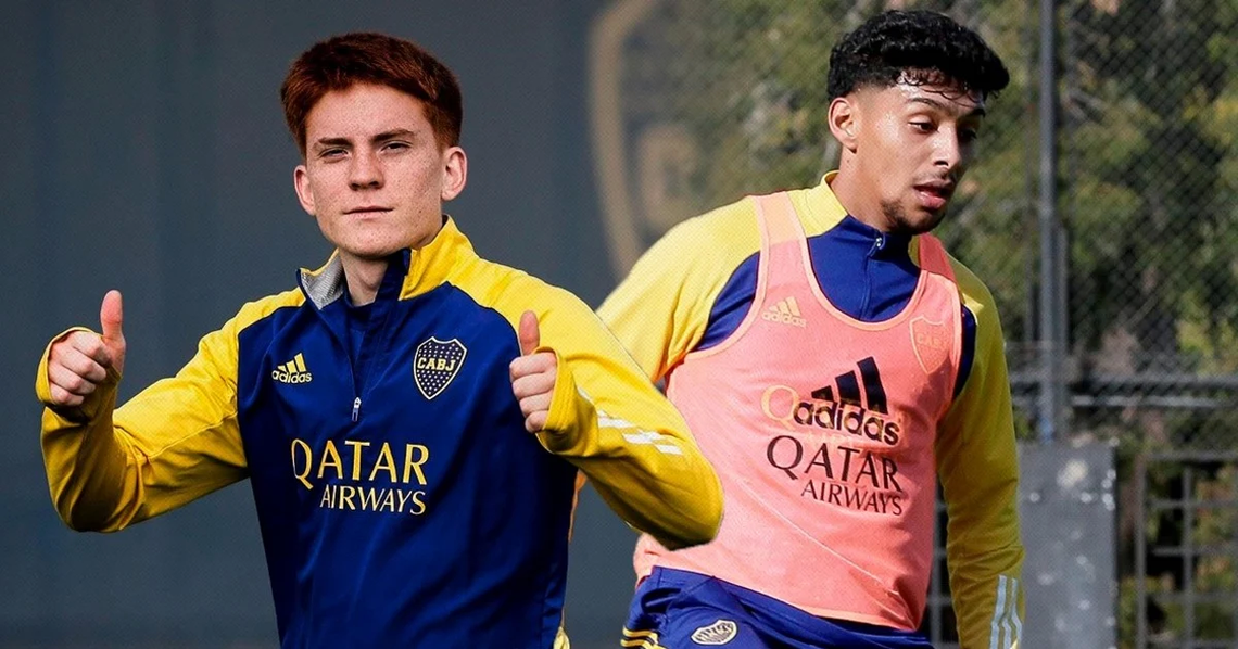 Valentín Barco y Cristian Medina ya se sumaron en Boca.