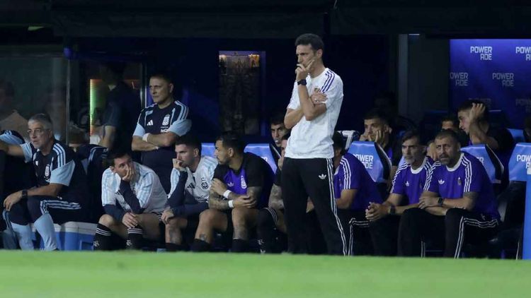Lionel Scaloni fue autocrítico de la actuación de la Selección Argentina.