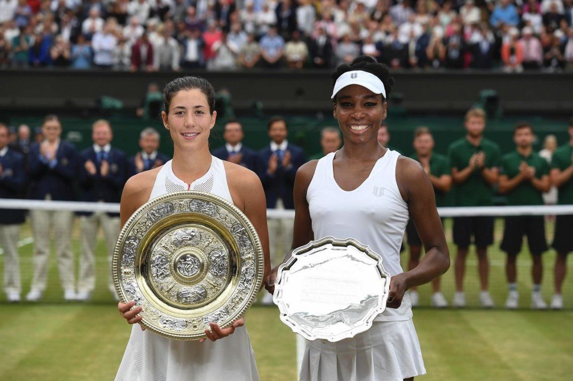 Muguruza dejó a Venus sin su sexta corona en Wimbledon