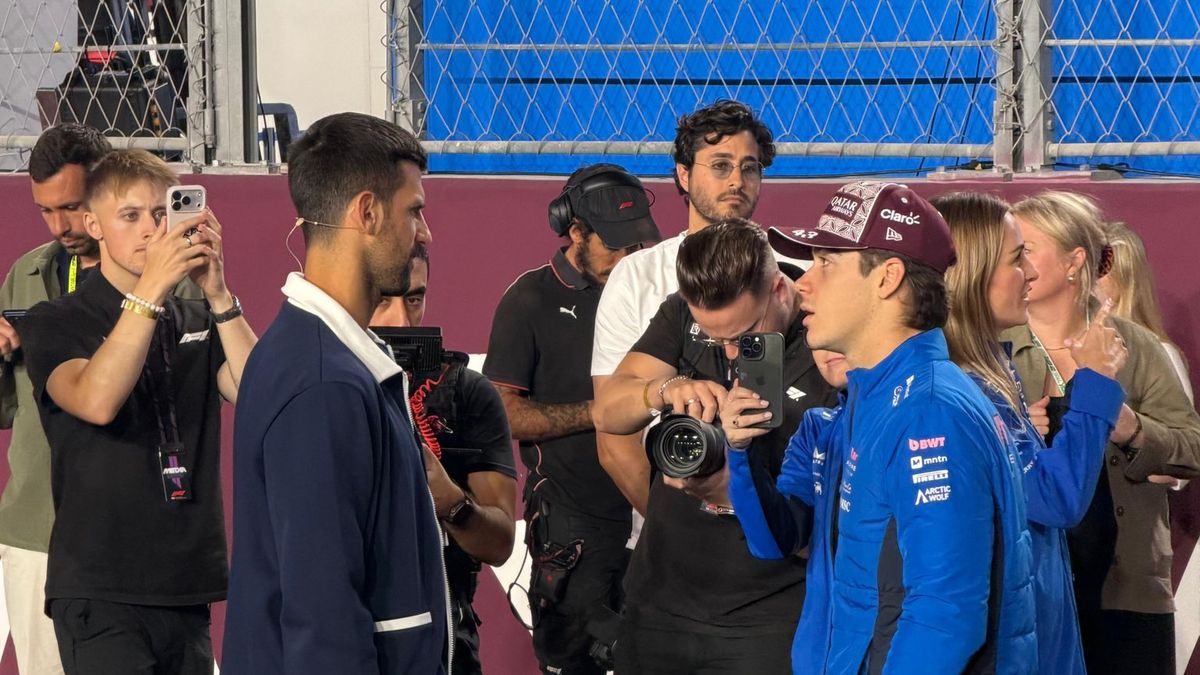 Cómo fue el divertido encuentro de Franco Colapinto y Novak Djokovic