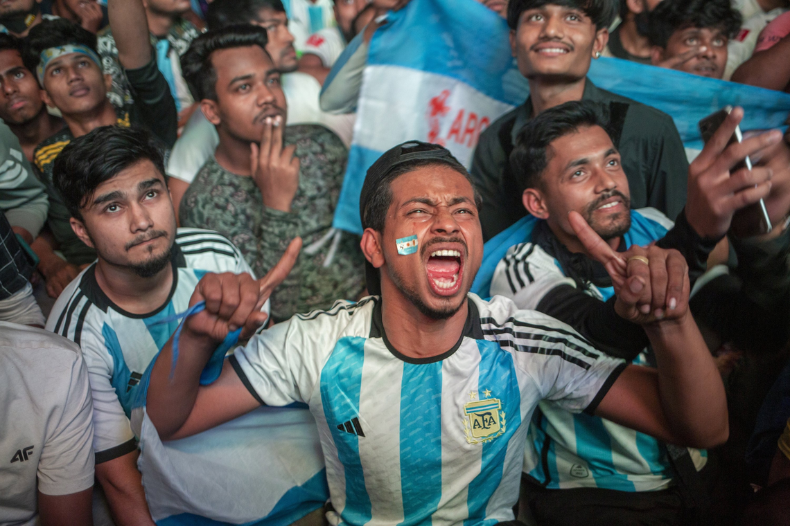 Locura en Bangladesh: así fueron los festejos tras el triunfo de Argentina