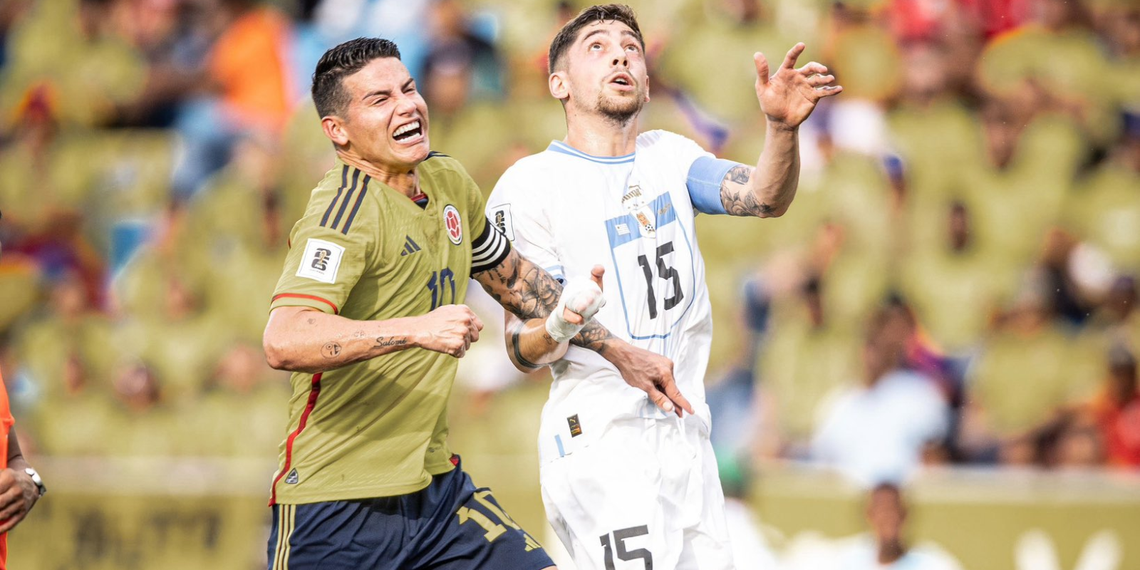 Colombia y Uruguay repartieron puntos. 