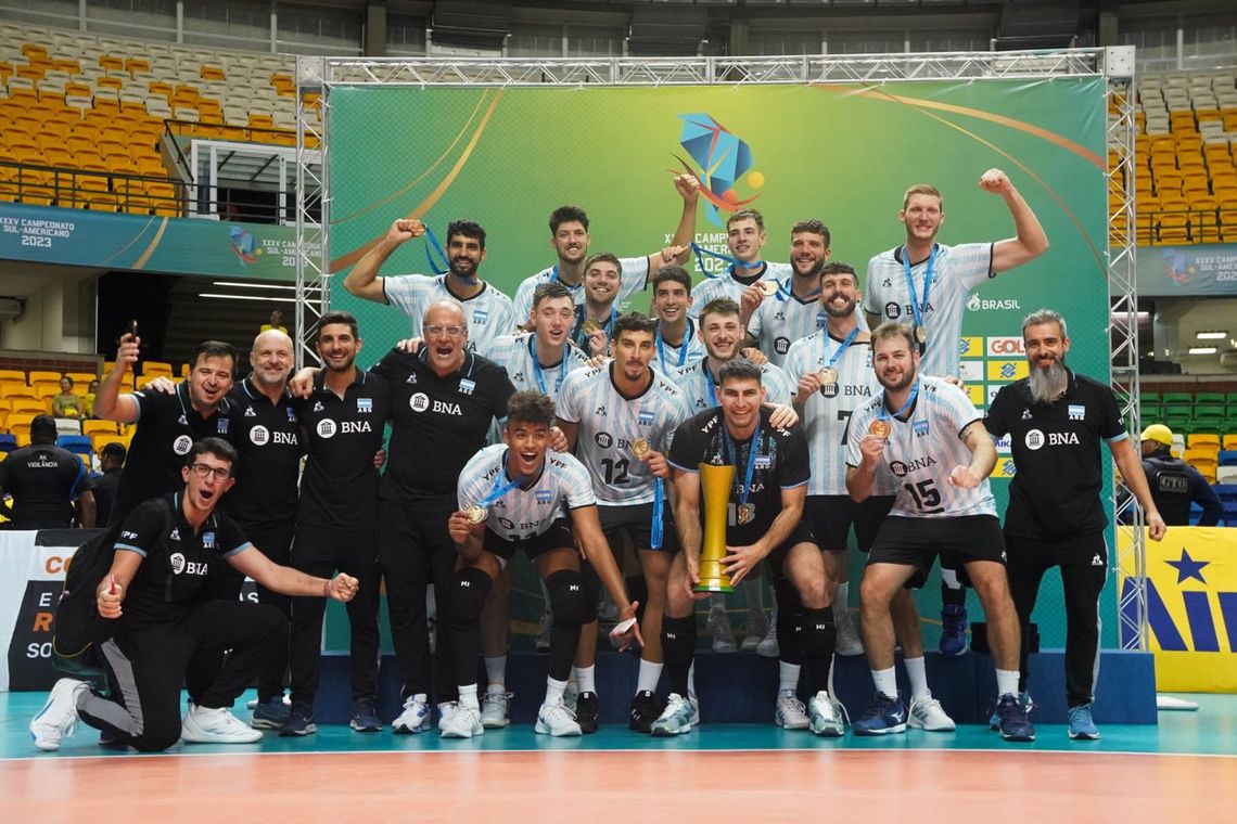 La Selección Argentina de vóleibol ganó el Campeonato Sudamericano, en Recife.