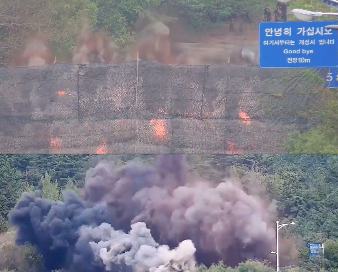 Las dos Coreas están unidas por carreteras y ferrocarriles a lo largo de la línea Gyeongui occidental.