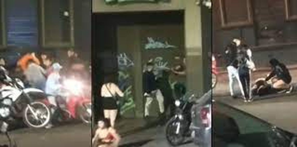Feroz pelea a la salida de un boliche en La Plata. 