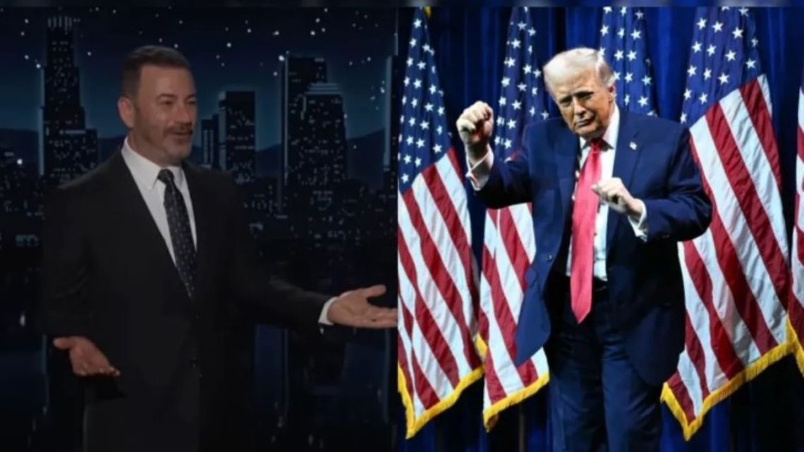 Jimmy Kimmel renovó su programa en la cadena ABC hasta 2027 y parece que Trump va a ser el protagonista de muchos de sus chistes. 