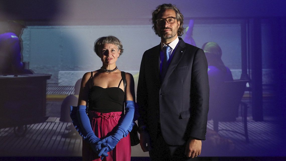 Santiago Cafiero inauguró el Pabellón argentino en la Bienal de Venecia.