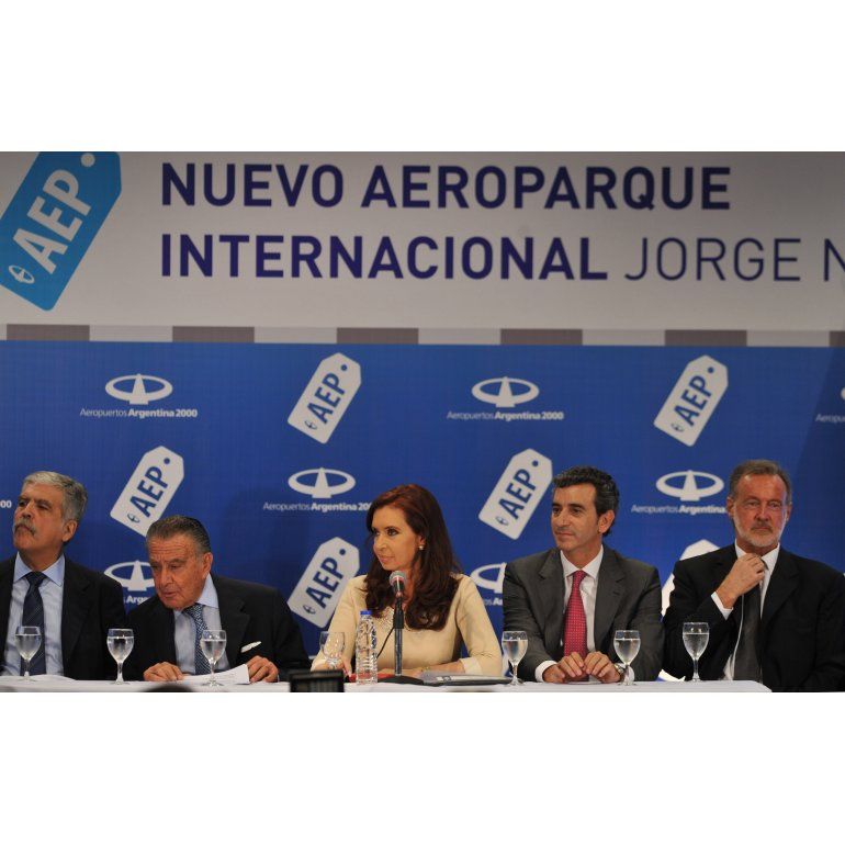 Cristina inauguró nuevas obras en el Aeroparque