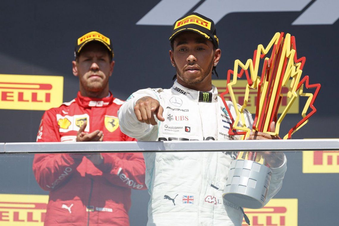 Polémica en la Fórmula Uno: Hamilton se llevó el triunfo tras una sanción a Vettel