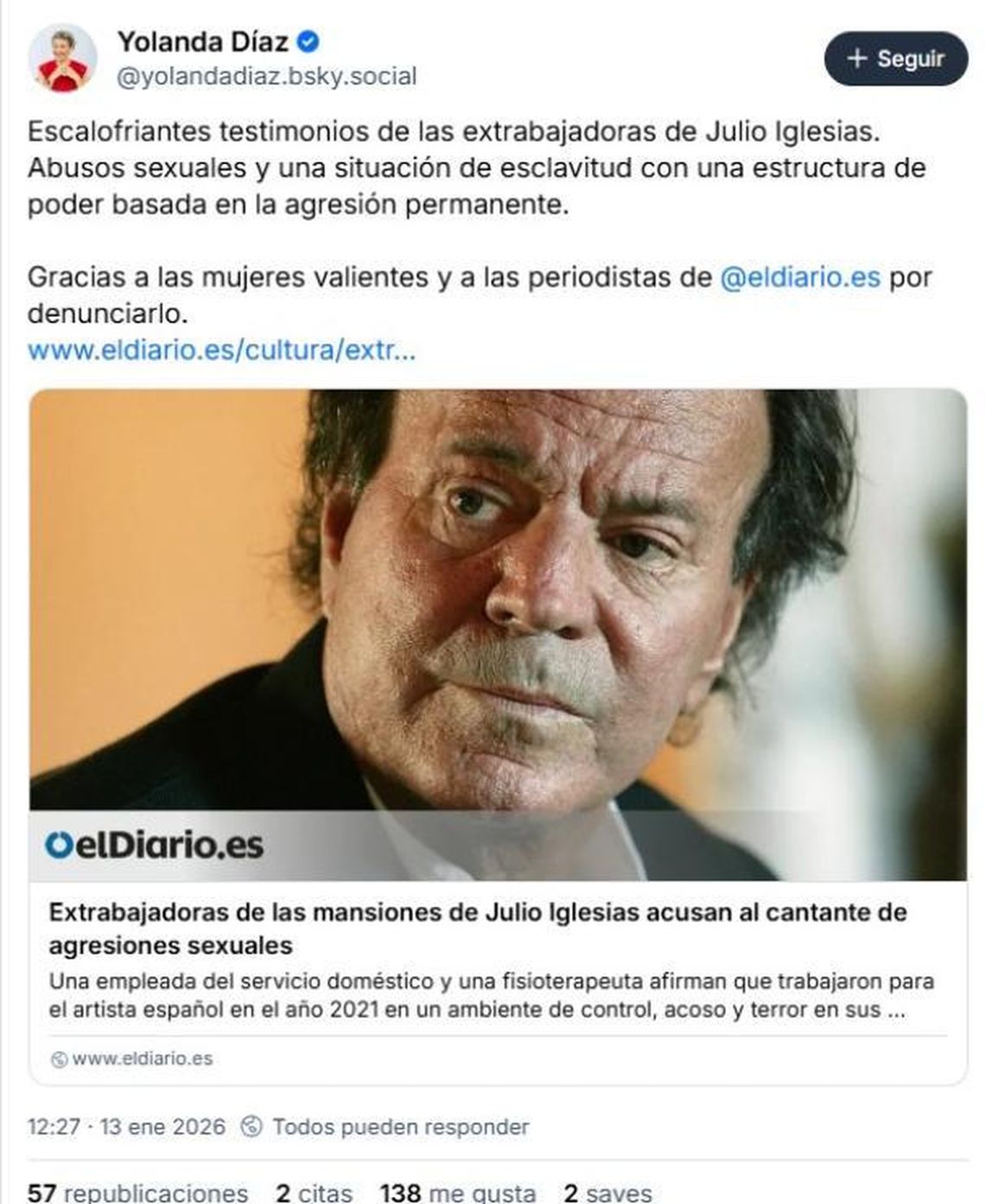 Captura de redes sociales.