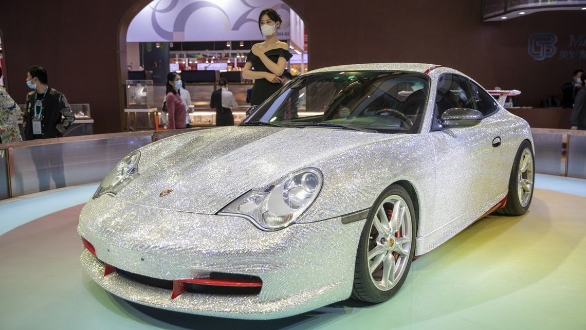 El lujoso Porsche exhibido en China.