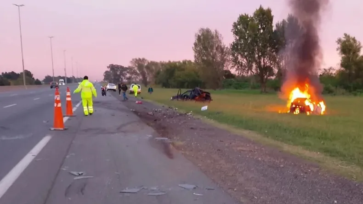 Trágico accidente en la Autopista Buenos Aires-La Plata