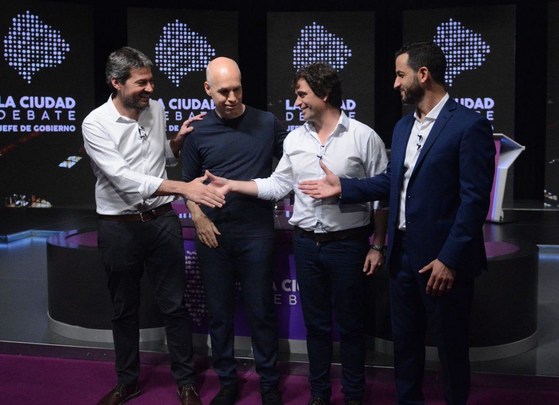 Así fue el debate entre los candidatos porteños Rodríguez Larreta, Lammens, Tombolini y Solano