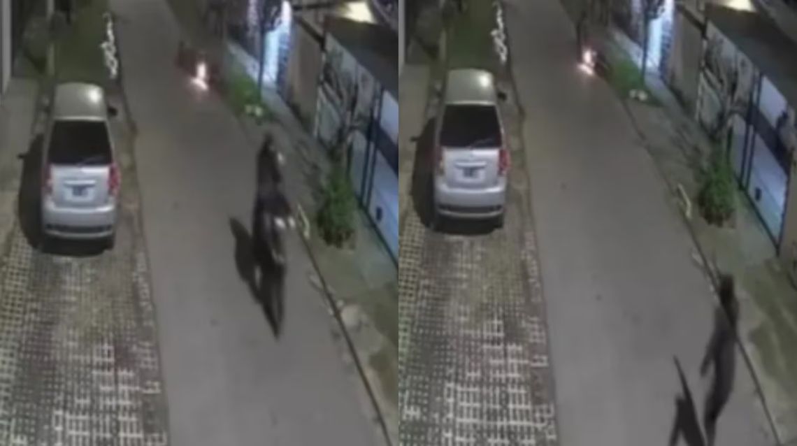 Las cámaras de seguridad registraron el hecho en Los Hornos.