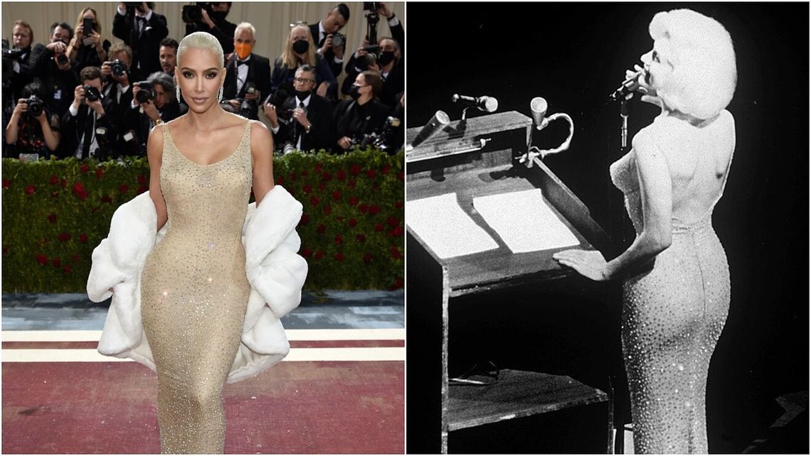 Kim Kardashian arruinó un vestido histórico de Marilyn Monroe