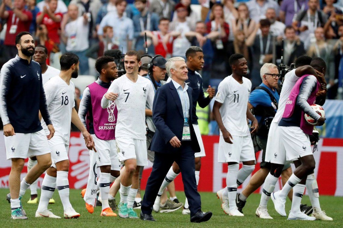 Francia venció a Uruguay y es semifinalista del Mundial