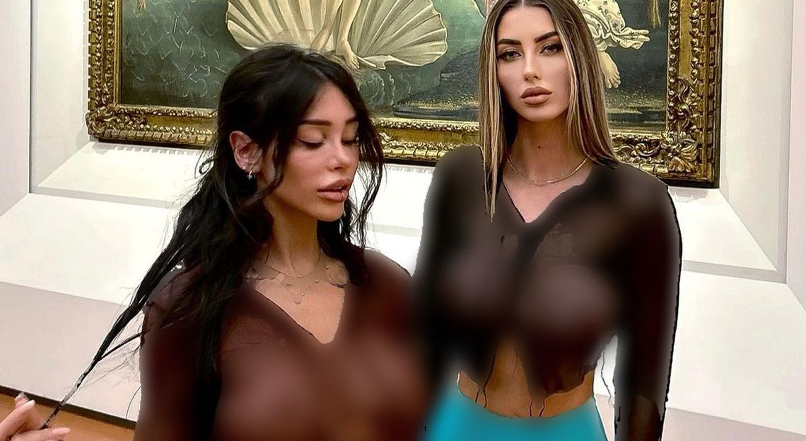 Polémica por fotos sexys de dos influencers frente a la Venus de Botticelli.