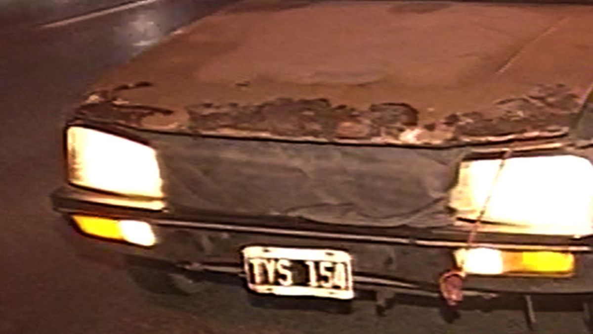 Choque en Acceso Oeste Se me levantó el capó