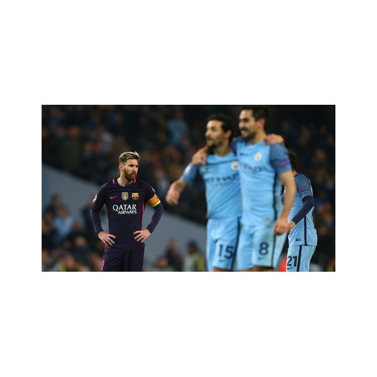 Manchester City vs. Barcelona. Foto: AP