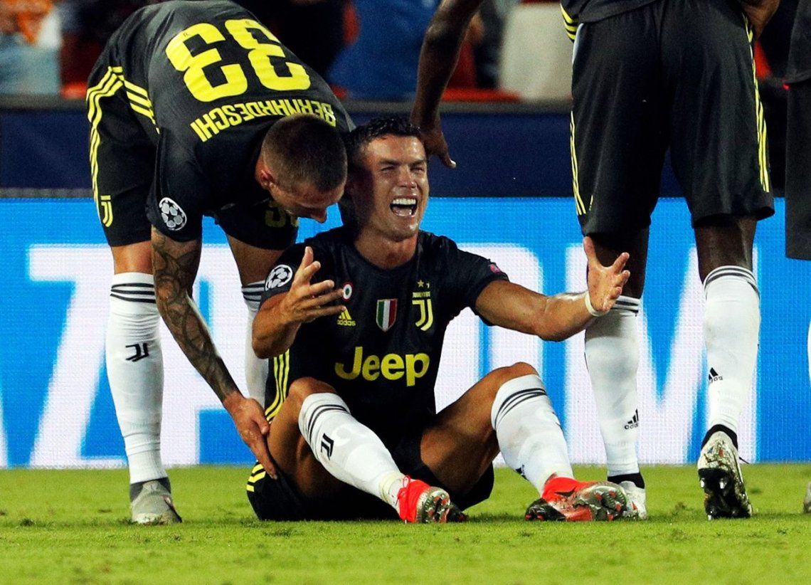 Champions League 2018: las lágrimas de Cristiano Ronaldo tras ser expulsado en su debut con Juventus