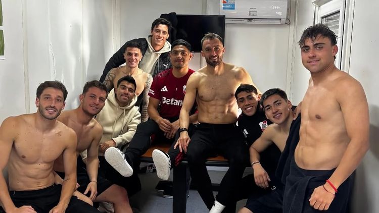 Los marginados de River, con las visitas de Acuña y Beltrán.&nbsp;