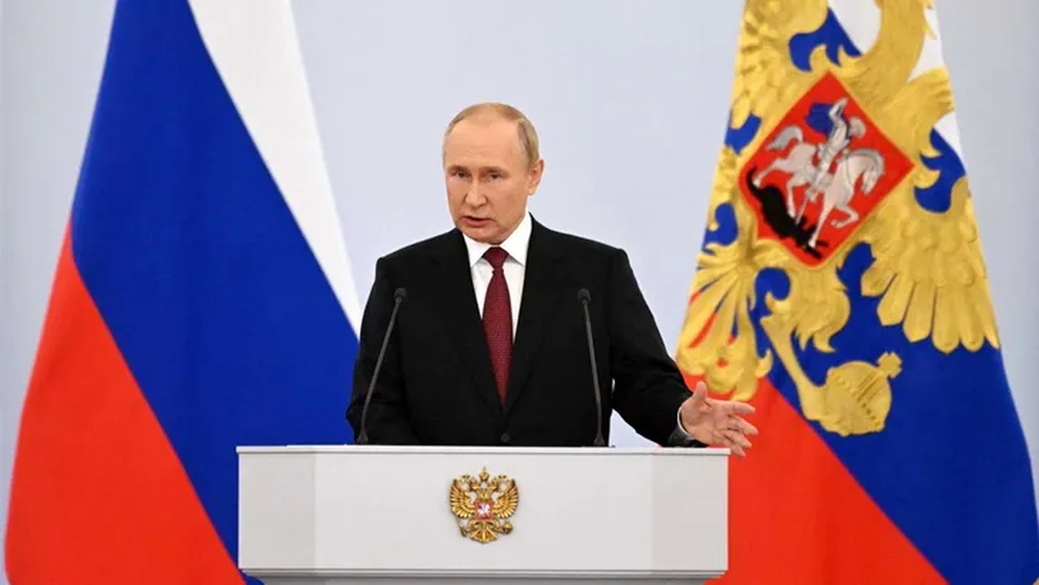 Vladimir Putin decretó la ley marcial para mantener la seguridad en los nuevos territorios.