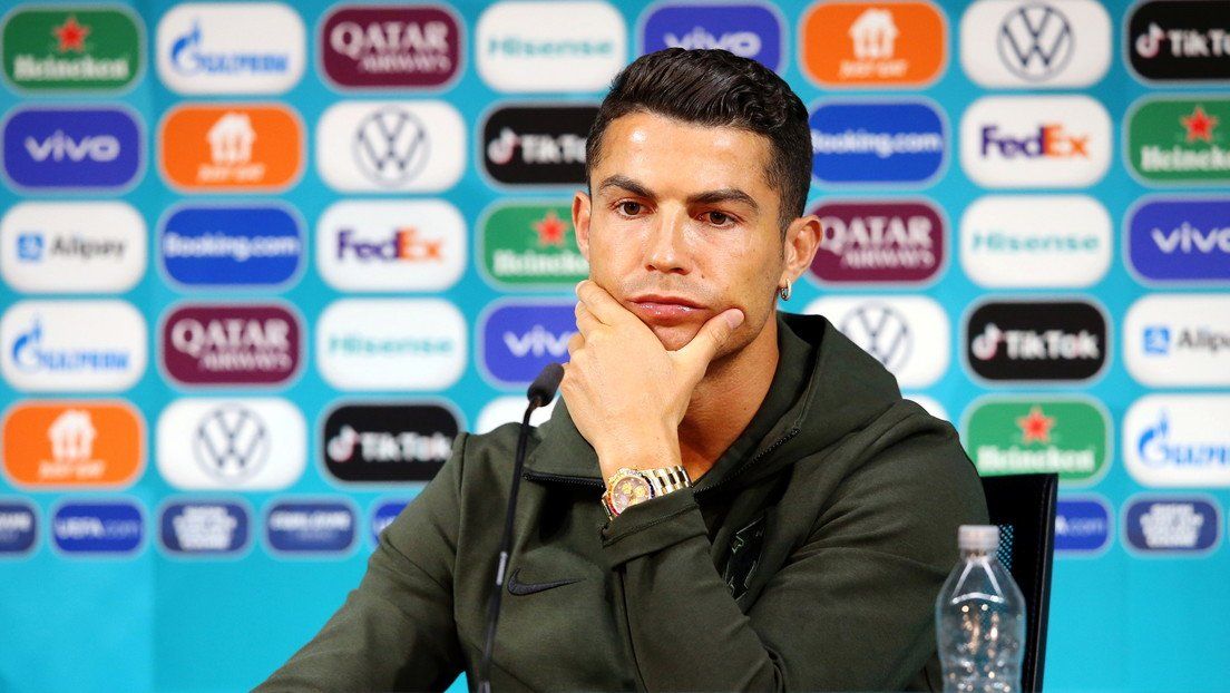Cristiano Ronaldo se enojó en la conferencia de prensa