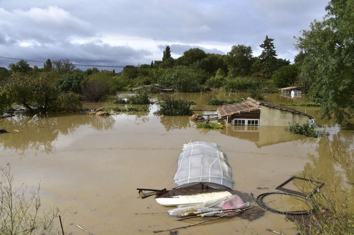 Impactantes fotos de las inundaciones en el sur de Francia