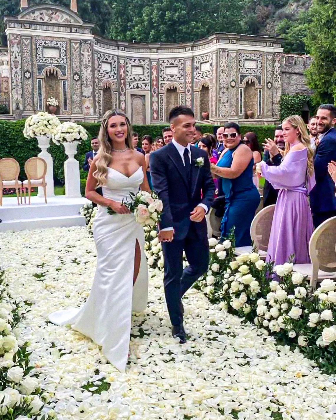 El casamiento de Lautaro Martínez. 