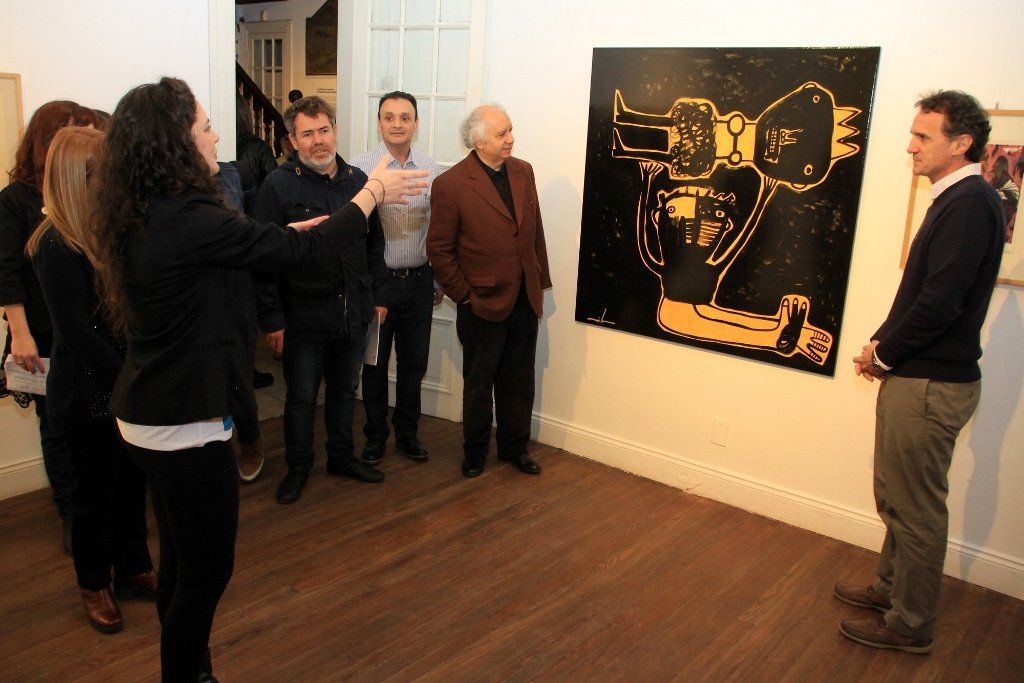 Con la visita de Milo Lockett, abrió la muestra Martín Fierro x Artistas Argentinos,