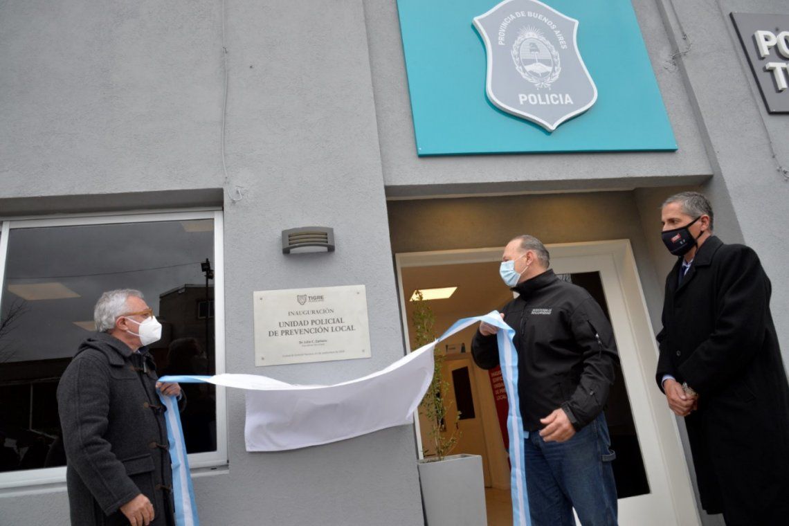 Zamora y Berni inauguraron nueva sede de la Policía Local de Tigre