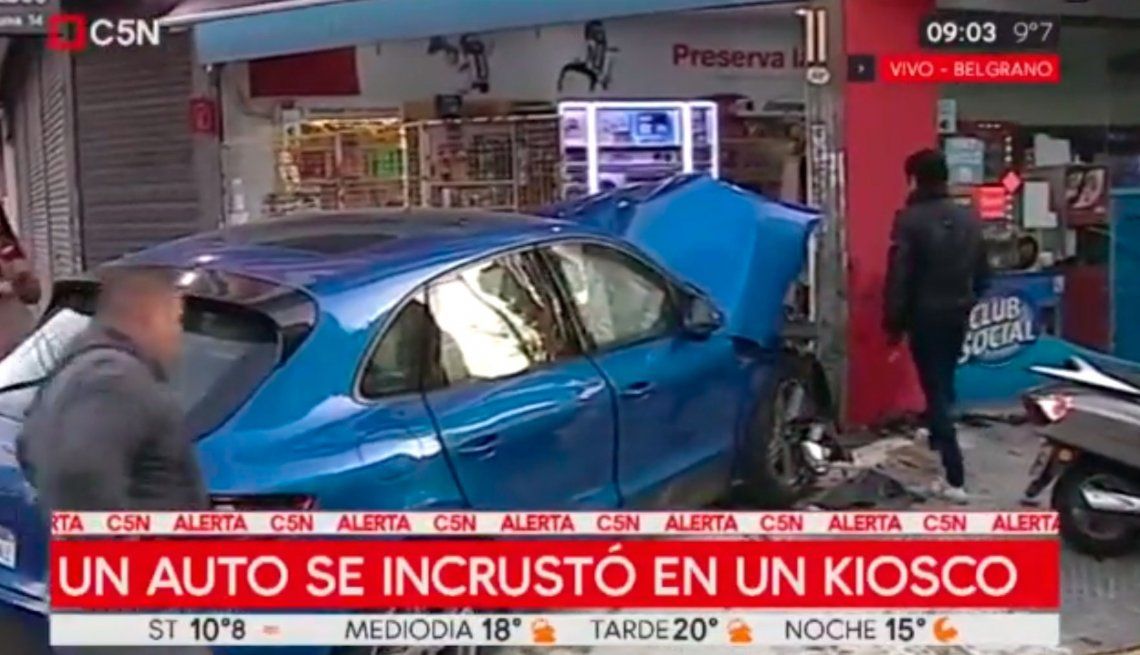 Tiene 15 años y casi provocó una tragedia con su Porsche en Belgrano