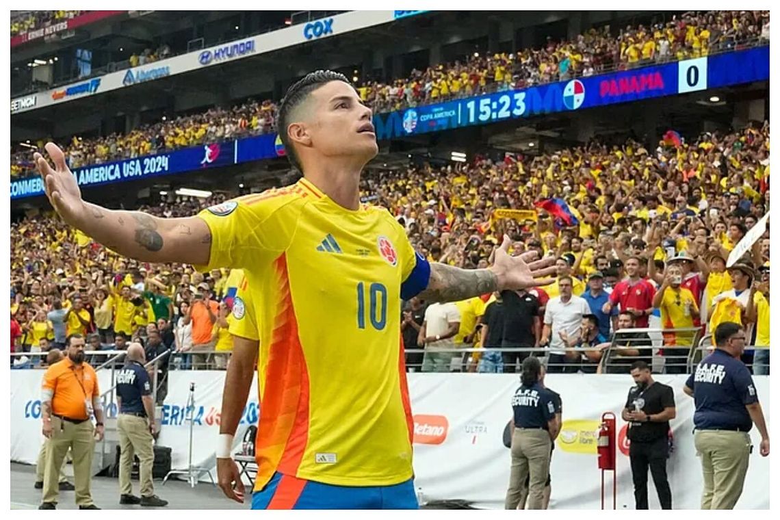 James Rodríguez fue la figura del seleccionado colombiano en la Copa América de 2024.