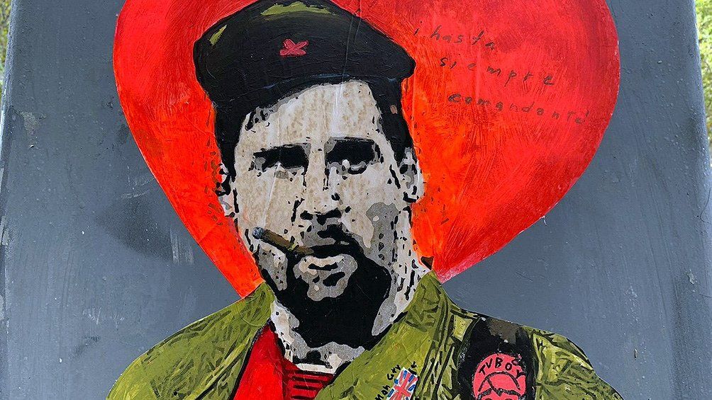 El Che Messi, un grafiti que causa sensación en Barcelona