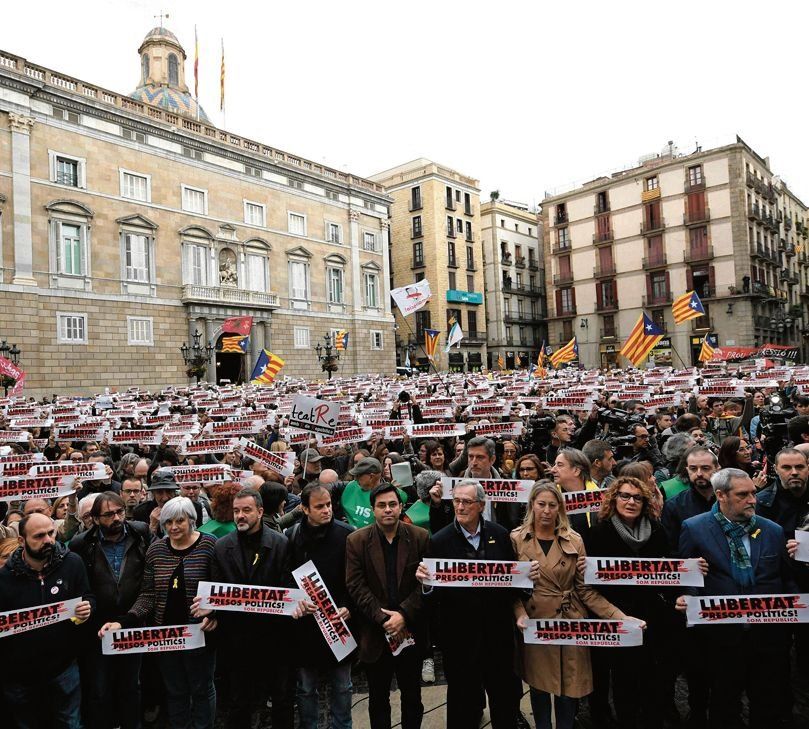 Los independentistas provocan caos en Cataluña