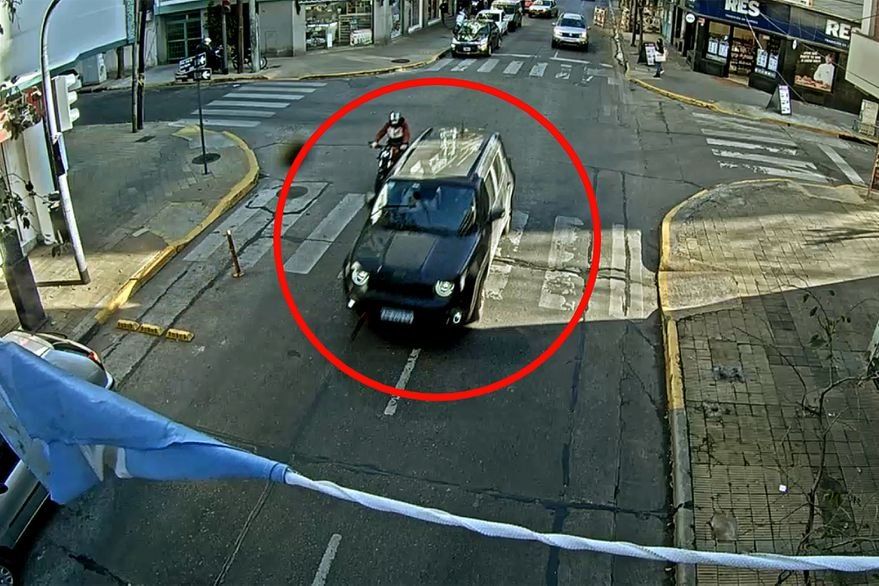 Vicente López: abogado atropelló a un motociclista porque le golpeó el espejo de su camioneta