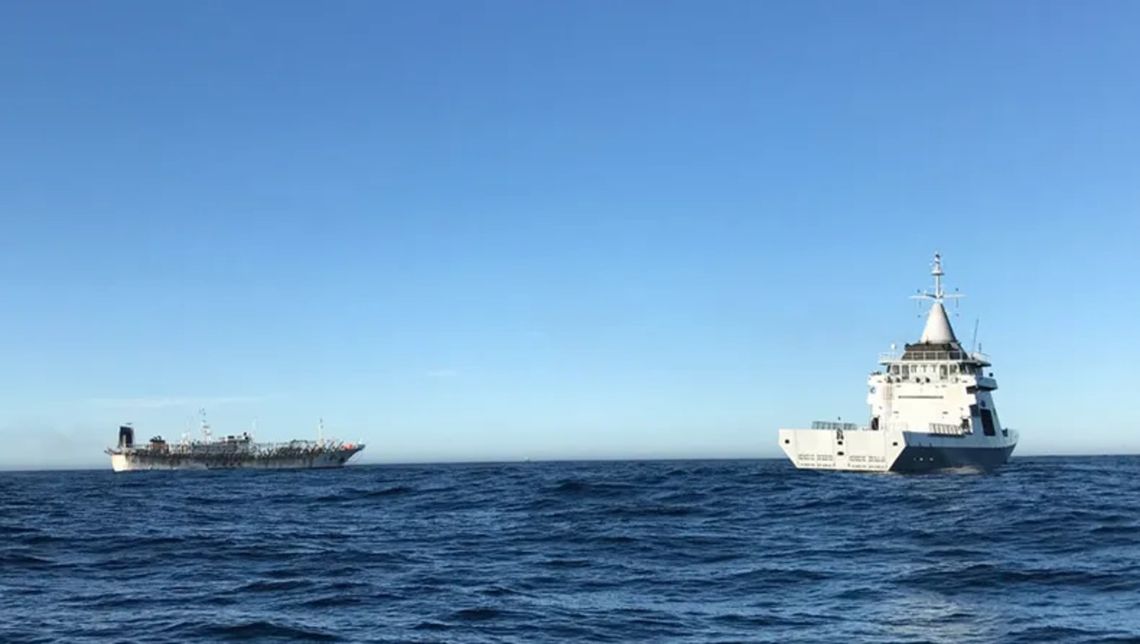 La Armada Argentina detuvo un pesquero chino en aguas territoriales nacionales