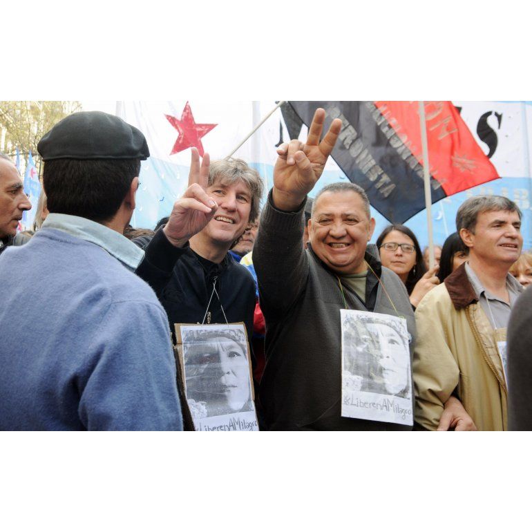 La CGT y CTA criticaron presencia de Boudou y Tomada en la Marcha Federal
