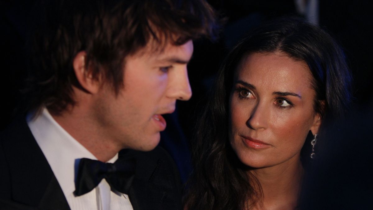 Demi Moore aseguró que los tríos sexuales marcaron el fin de su relación  con Ashton Kutcher