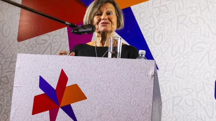 Liliana Heker, escritora y ensayista, en su discurso inaugural de la Feria Internacional del Libro de Buenos Aires.
