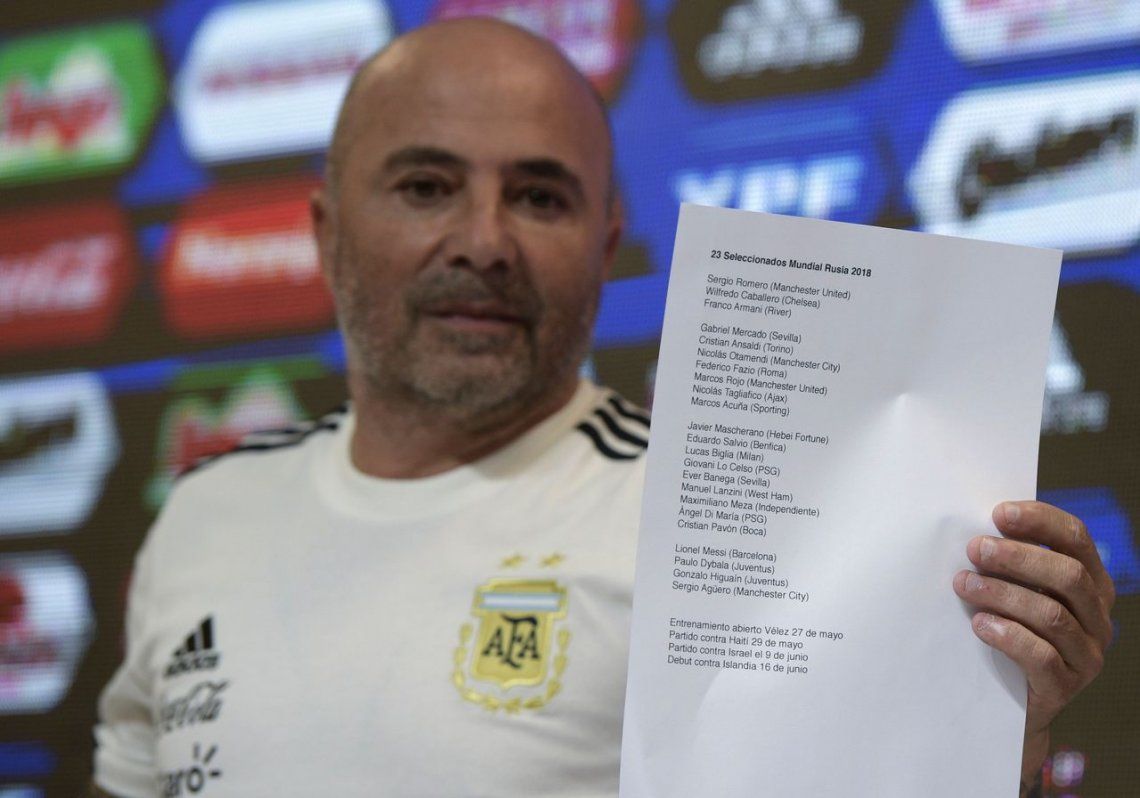 Nombre por nombre, cómo definió Sampaoli la lista de 23 para el Mundial de Rusia